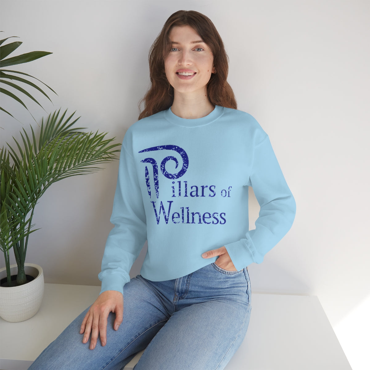 Pillars of Wellness - Unisex Heavy Blend™ Crewneck Sweatshirt
